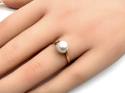 9ct Yellow Gold Pearl Solitaire Ring