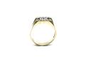 9ct Yellow Gold CZ Fancy Band Ring