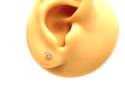 9ct Yellow Gold CZ Stud Earrings 3mm