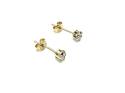 9ct Yellow Gold CZ Stud Earrings 3mm