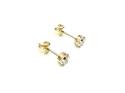 9ct Yellow Gold CZ Stud Earrings 4mm