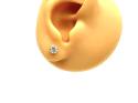 9ct Yellow Gold CZ Stud Earrings 5mm