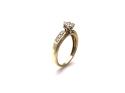 9ct Yellow Gold Diamond Cluster Ring