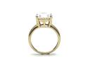 14ct Yellow Gold CZ Solitaire Ring