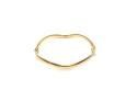 9ct Yellow Gold Wave Bangle