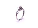 9ct White Gold Diamond Solitaire Ring