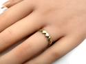 9ct Yellow Gold Heart Band Ring