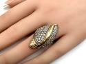 18ct Yellow Gold Fancy CZ Ring