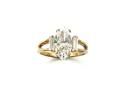 14ct Yellow Gold CZ Solitaire Ring