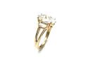 14ct Yellow Gold CZ Solitaire Ring