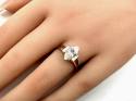 14ct Yellow Gold CZ Solitaire Ring