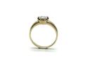 14ct Yellow Gold Shaped CZ Solitaire