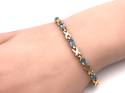 14ct Yellow Gold Blue Topaz Bracelet