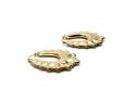 9ct Yellow Gold Oval Creole Hoop Earrings