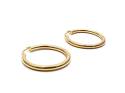 9ct Yellow Gold Twisted Hoop Earrings 35mm