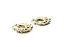 9ct Yellow Gold Creole Hoop Earrings 15 x 19mm