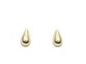 9ct Yellow Gold Domed Pear Shaped Earrings