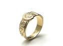 9ct Yellow Gold Buckle Ring