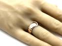 9ct Rose Gold Buckle Ring 1892