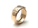 9ct Rose Gold Buckle Ring 1892