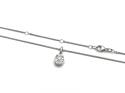 18ct White Gold Diamond Oval Cluster Necklet