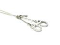 Silver Handcuffs Key Pendant & Chain