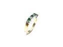 9ct Emerald & Diamond Eternity Ring