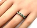 9ct Emerald & Diamond Eternity Ring