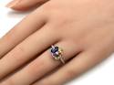 18ct Multi Stone Sapphire & Diamond Flower Ring