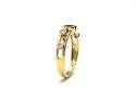 18ct Yellow Gold Emerald & Diamond Bubble Ring