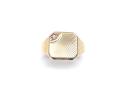 18ct Yellow Gold Diamond Signet Ring