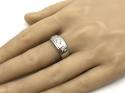 Silver CZ 3 Stone Ring