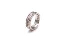 Silver Full CZ Pave Band Ring