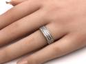 Silver Full CZ Pave Band Ring