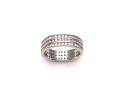 Silver Full CZ Pave Band Ring