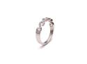 Silver Fanct CZ Eternity Ring