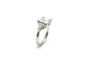 Silver CZ 3 Stone Ring