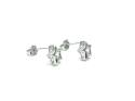 Silver CZ Star Stud Earrings