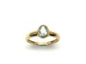 9ct Blue Topaz Solitaire Ring