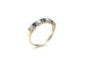 9ct Blue & White CZ Eternity Ring