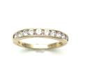 14ct Yellow Gold CZ Eternity Ring