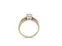 9ct Yellow Gold CZ Solitaire Ring