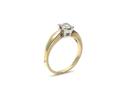 9ct Yellow Gold CZ Solitaire Ring