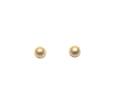 18ct Domed Patterned Stud Earrings