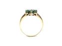 9ct Yellow Gold Emerald & Diamond Ring