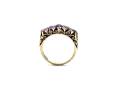 9ct Yellow Gold Amethyst 5 Stone Ring