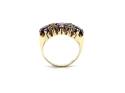 9ct Yellow Gold Amethyst 3 Stone Ring