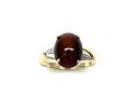 9ct Dyed Tigers Eye & Diamond Ring