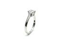 Silver CZ Solitaire Ring