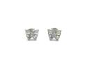 Silver Multicolour CZ Butterfly Stud Earrings